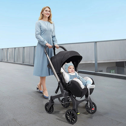 Baby Stroller - Foldable Adjustable Travel Metal
