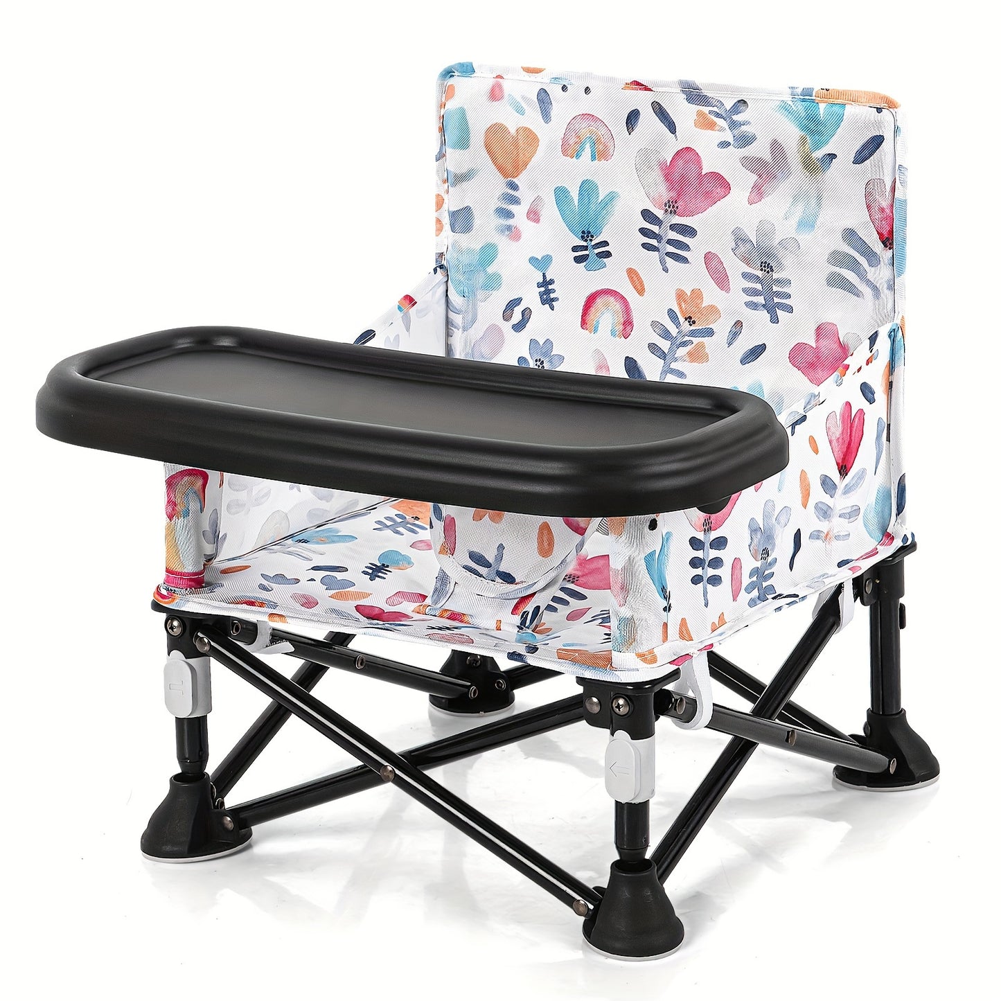 Foldable Baby Portable Dining Chair, Portable Baby Chair Baby Beach Chair, Baby Camping Chair with Tray for Baby Girl, Design Straps to Kitchen Chairs, Indoor/Outdoor Use As Hallowee & Christmas