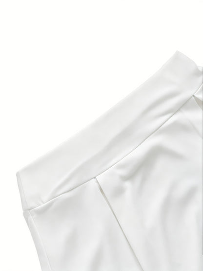 Women's Black Polyester High-Waist Shorts - product view 44
