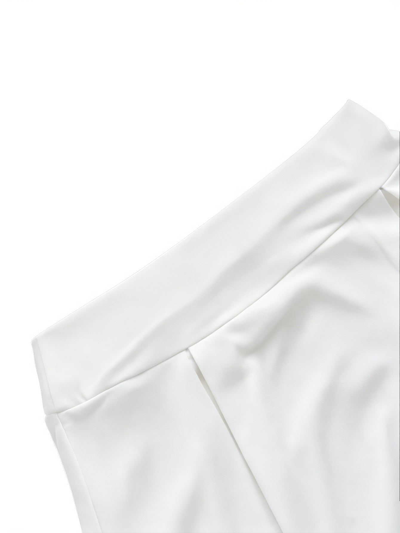 Women's Black Polyester High-Waist Shorts - product view 16