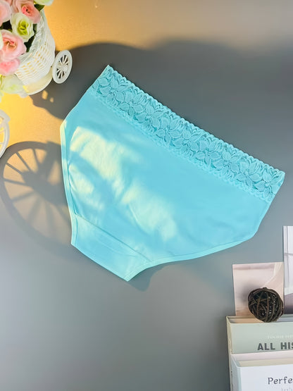 20pcs [Curve Lady Lingerie] Women'S Lace Underwear Full Collection, Solid Color High-Elasticity Full-Coverage Briefs, Hip-Hugging Triangle Panties Lingerie, Breathable For Casual Attire Or Special Occasions (Sexy Versatile)( Colors Random Delivery)