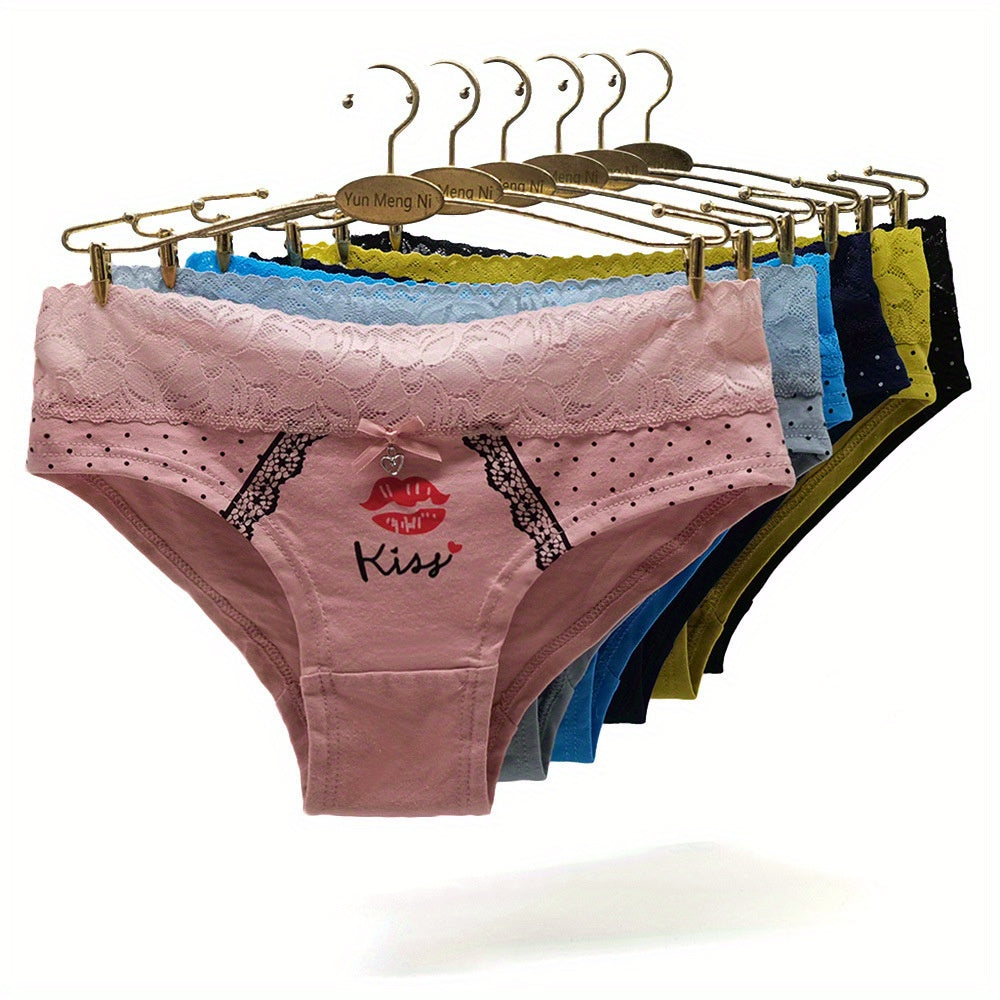 18 Pairs of Women's Lace Thong Panties for Spring and Summer, Randomly Assorted