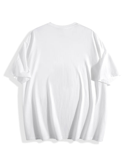 Men's Solid Color T-Shirt - Classic Neck Short Sleeve 893029