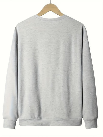 Women'S Sweatshirt with "Do Not Be Afraid - 40:10" Print - Long-Sleeve Printed Crew Neck Pullover, Casual Long-Sleeve Crew Neck Sweatshirt, Machine-Washable Daily Comfort Style, Soft Clothing, Autumn/Winter Sports Sweatshirt