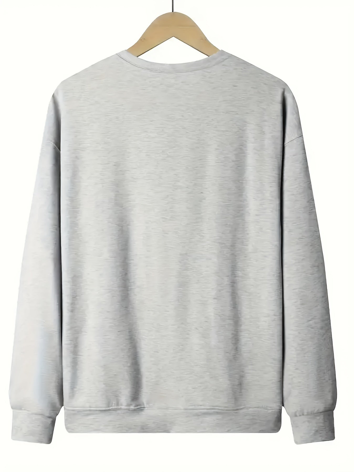 Women'S Sweatshirt with "Do Not Be Afraid - 40:10" Print - Long-Sleeve Printed Crew Neck Pullover, Casual Long-Sleeve Crew Neck Sweatshirt, Machine-Washable Daily Comfort Style, Soft Clothing, Autumn/Winter Sports Sweatshirt