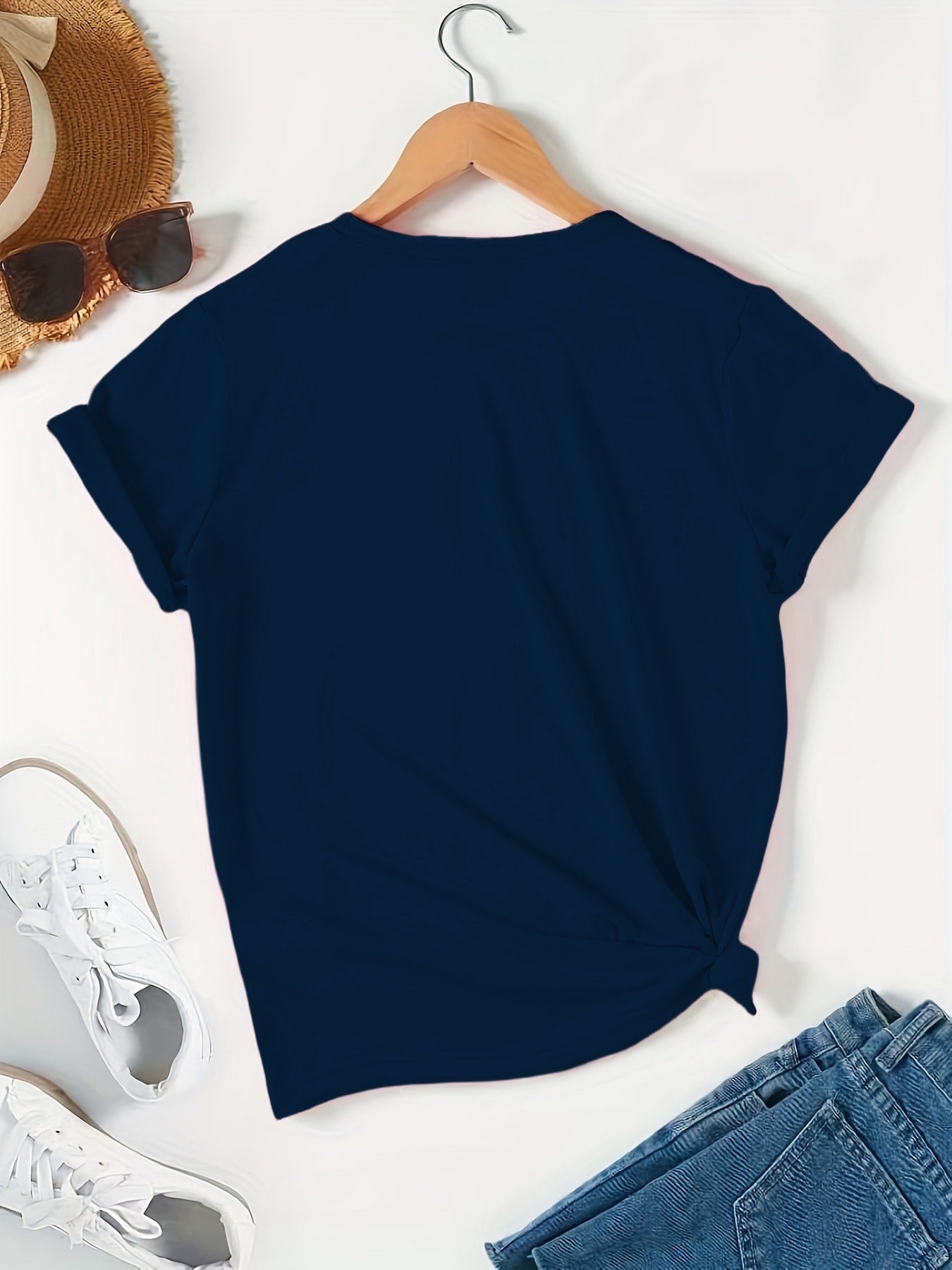White Printed T-Shirt - product view 11