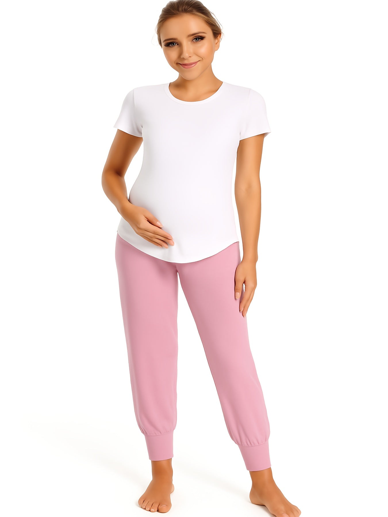 Maternity Women'S Casual Pants Stretchy Comfortable Lounge Pants