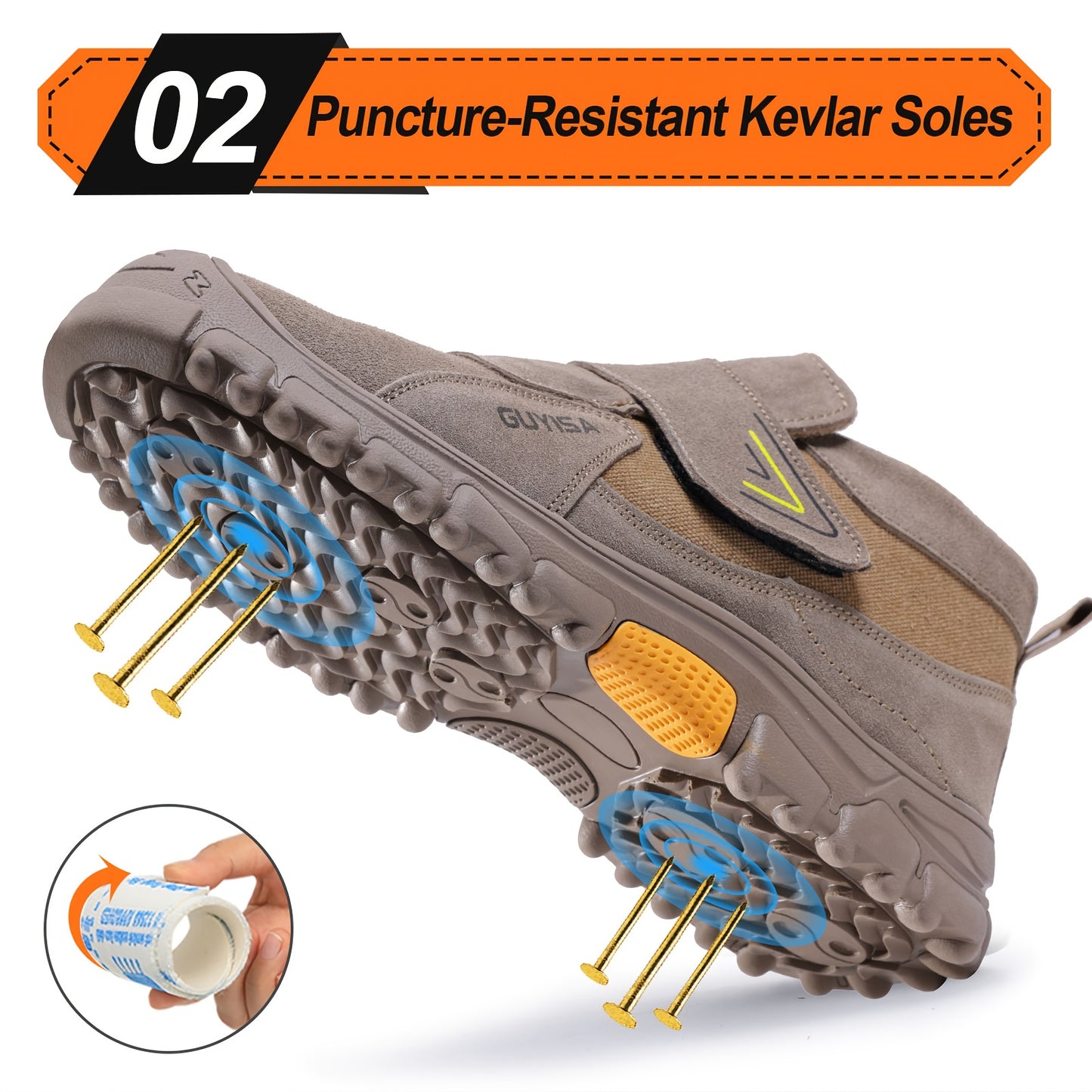 Gender-Neutral Year-Round Breathable Footwear - Lightweight Non-Slip TPU Sole, Durable Fabric Build, Lace-Up Low-Top Style for Industrial, Outdoor & Casual Activities - Comfortable, Long-Lasting & Stylish