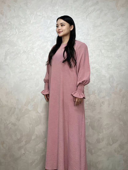 Soft Crepe Material with Pocket Mulim Lady Abaya Prayer Abaya