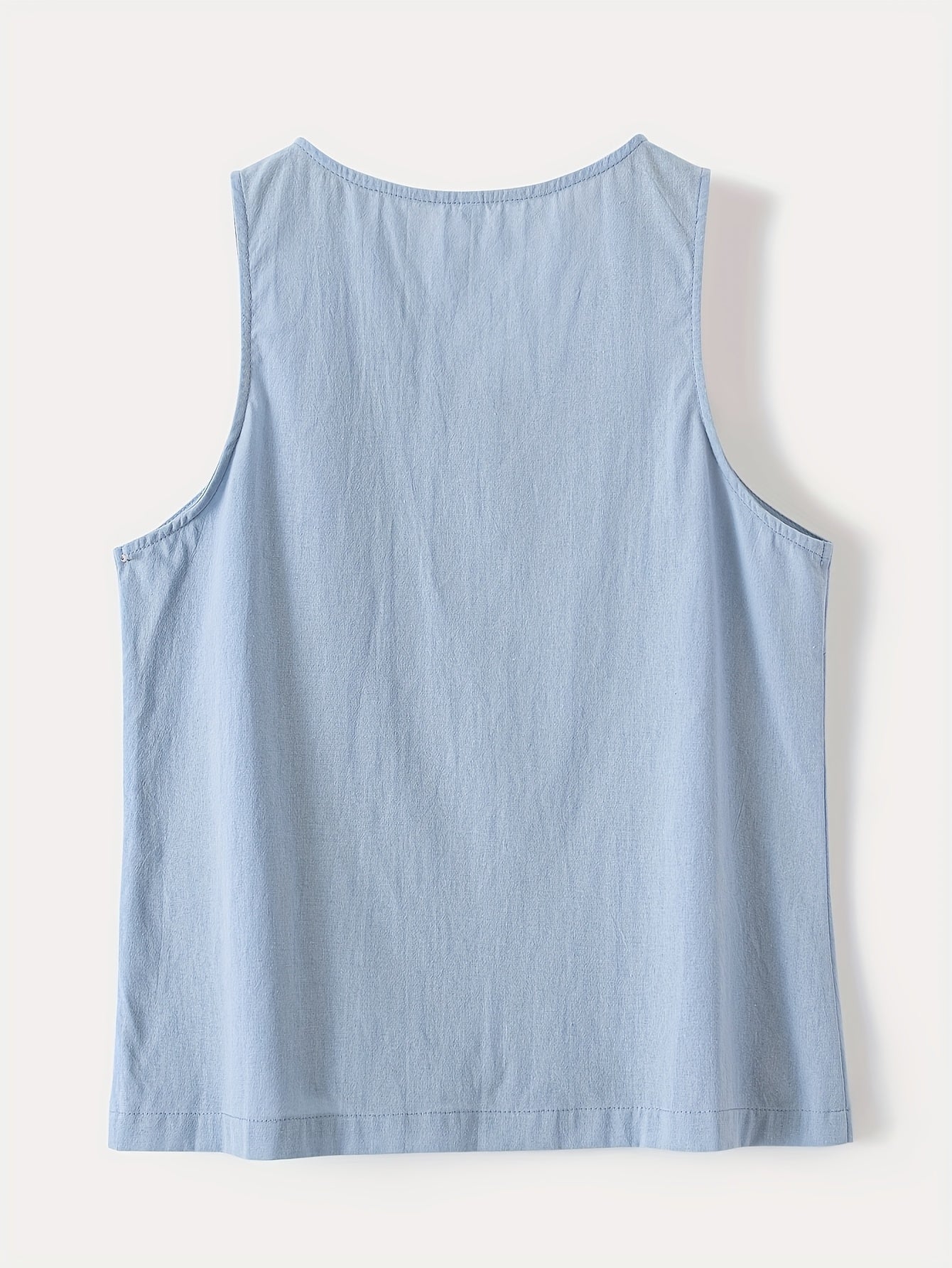 Womens Solid Color Single Breasted Tank Top - Fashionable Sleeveless Design For Summer Casual Wear - Comfortable & Stylish Wardrobe Essential