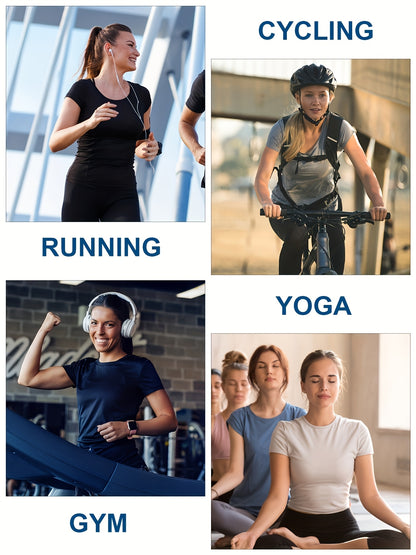 5 Pack Women' Quick-Dry S - Short Sleeve Tees Suitable for,,,, Swimming, & Outdoor, Crew Neck Solid Color Spring/Summer