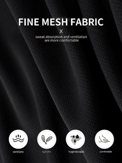 Set of 7 Men'S Lightweight, Fast-Drying, And Breathable T-Shirts, Featuring a Soft And Comfy Crew Neck Design. Ideal for Any Season, Gym Workouts, Running, And Fitness Activities; Perfect for Training, Casual Outings, And Daily Use