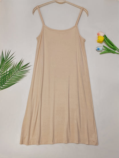 2pcs Easter Women's Basic Slip Dress, Casual Sleeveless Cami Dress for Layering Or Daily Wear, Loose Fit All-Match Soft Skin-Friendly Dress