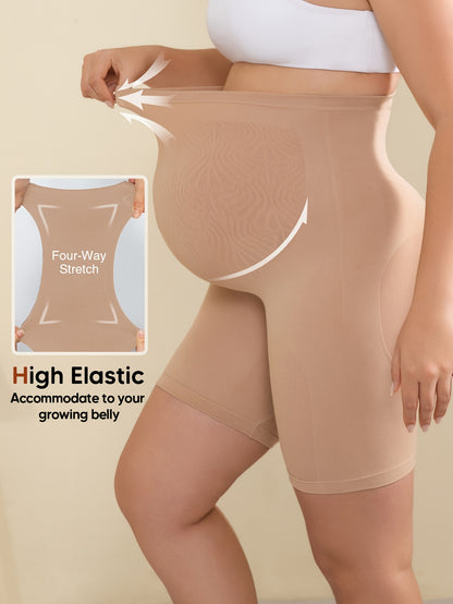 High-Waisted, Stretchy Maternity Shorts with Abdominal Print for Support, Designed to Lift The Buttocks And Slim The Legs, Suitable for Casual Sports And Yoga