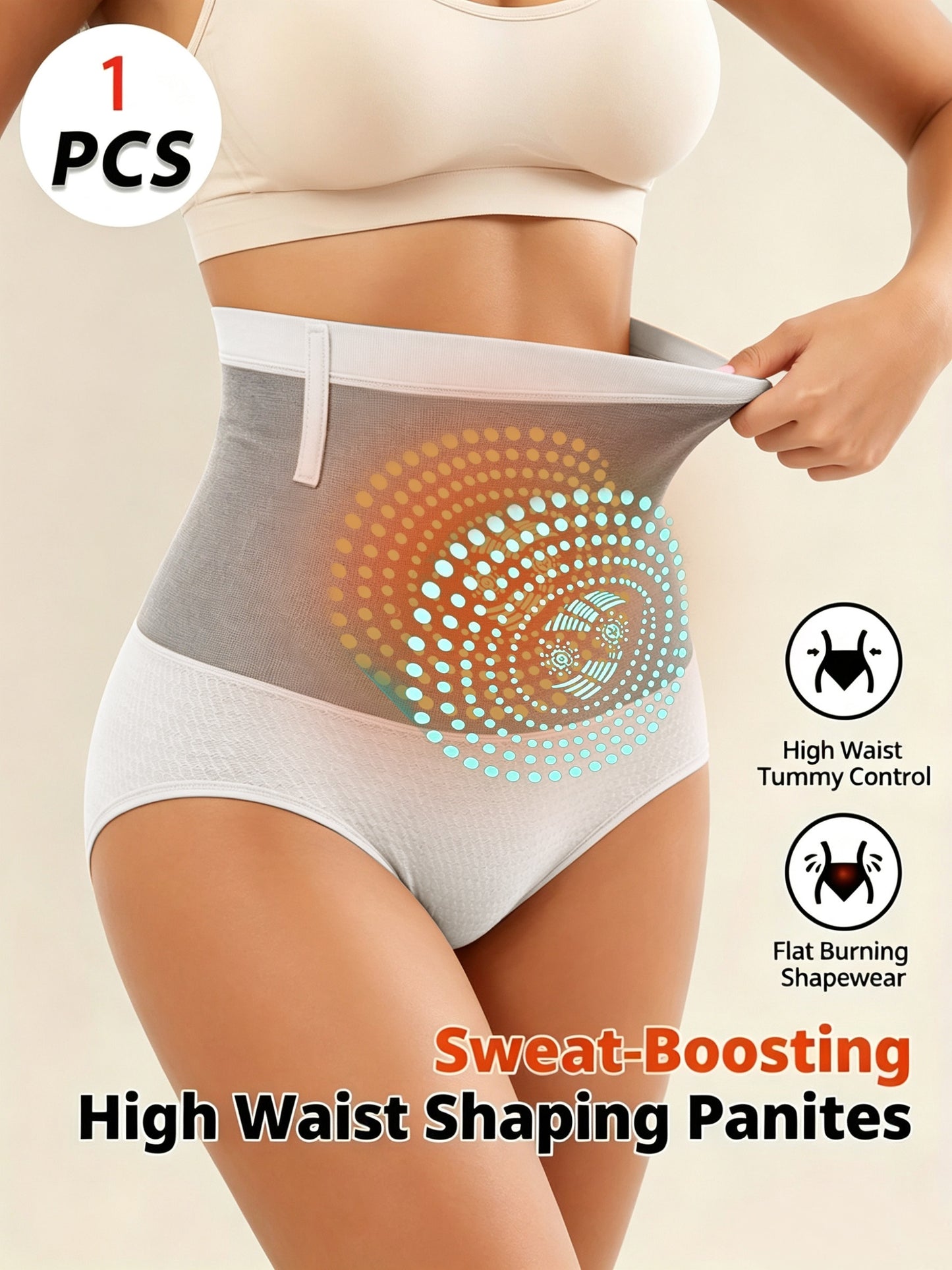 Women'S High Waist Body Shaping Panties - Push Up Buttocks, Tummy Control, Breathable Underwear With Floral & Geometric Design, Posture Correction Wear, Posture Correction Underwear | Floral Pattern Underwear Construction