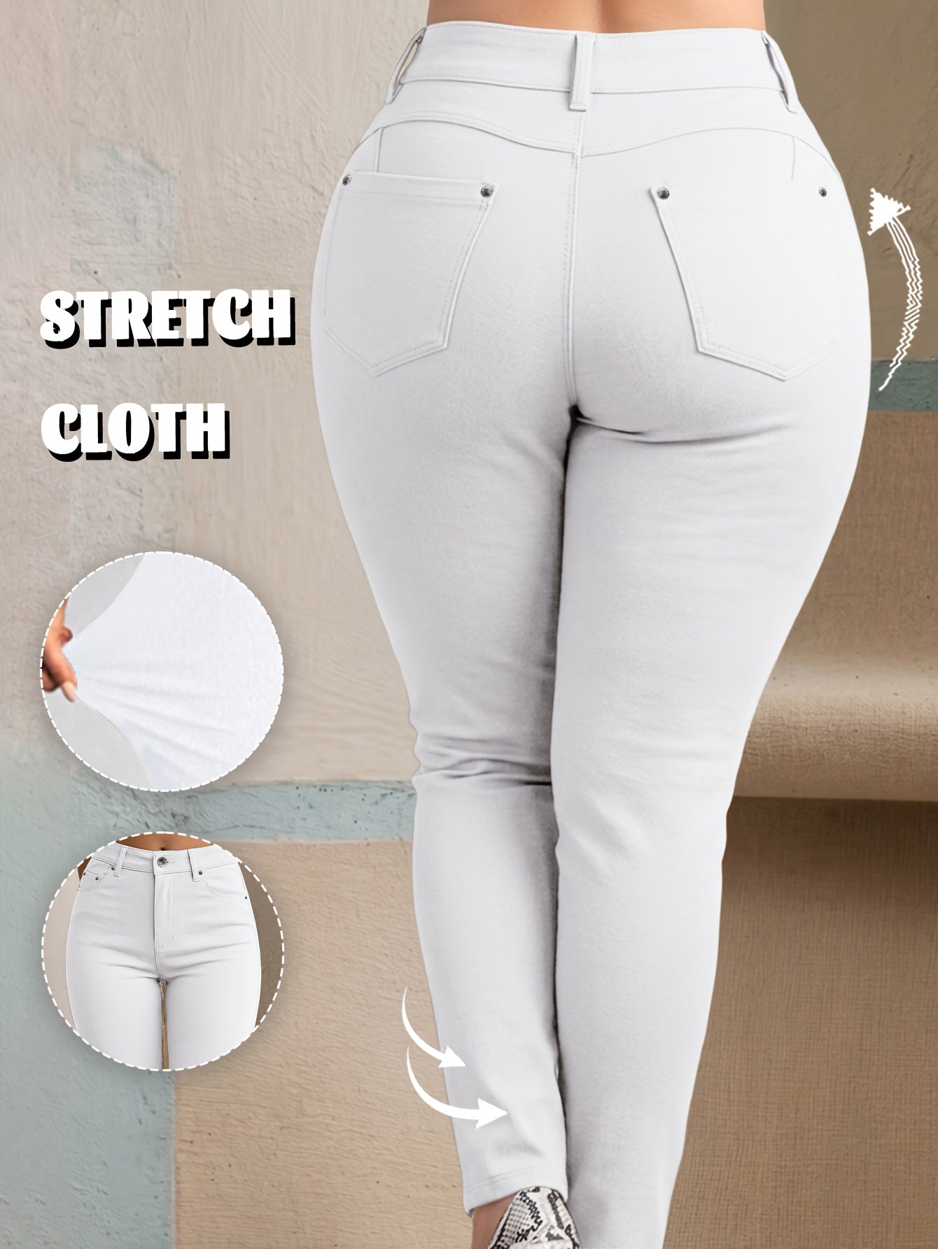 Y2K Trendy High-Stretch Slim Fit Women'S Pants, All-Season Streetwear Casual Trousers