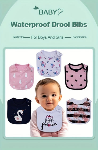 Baby Bib - 12-pcs Adjustable 12pcs Bibs