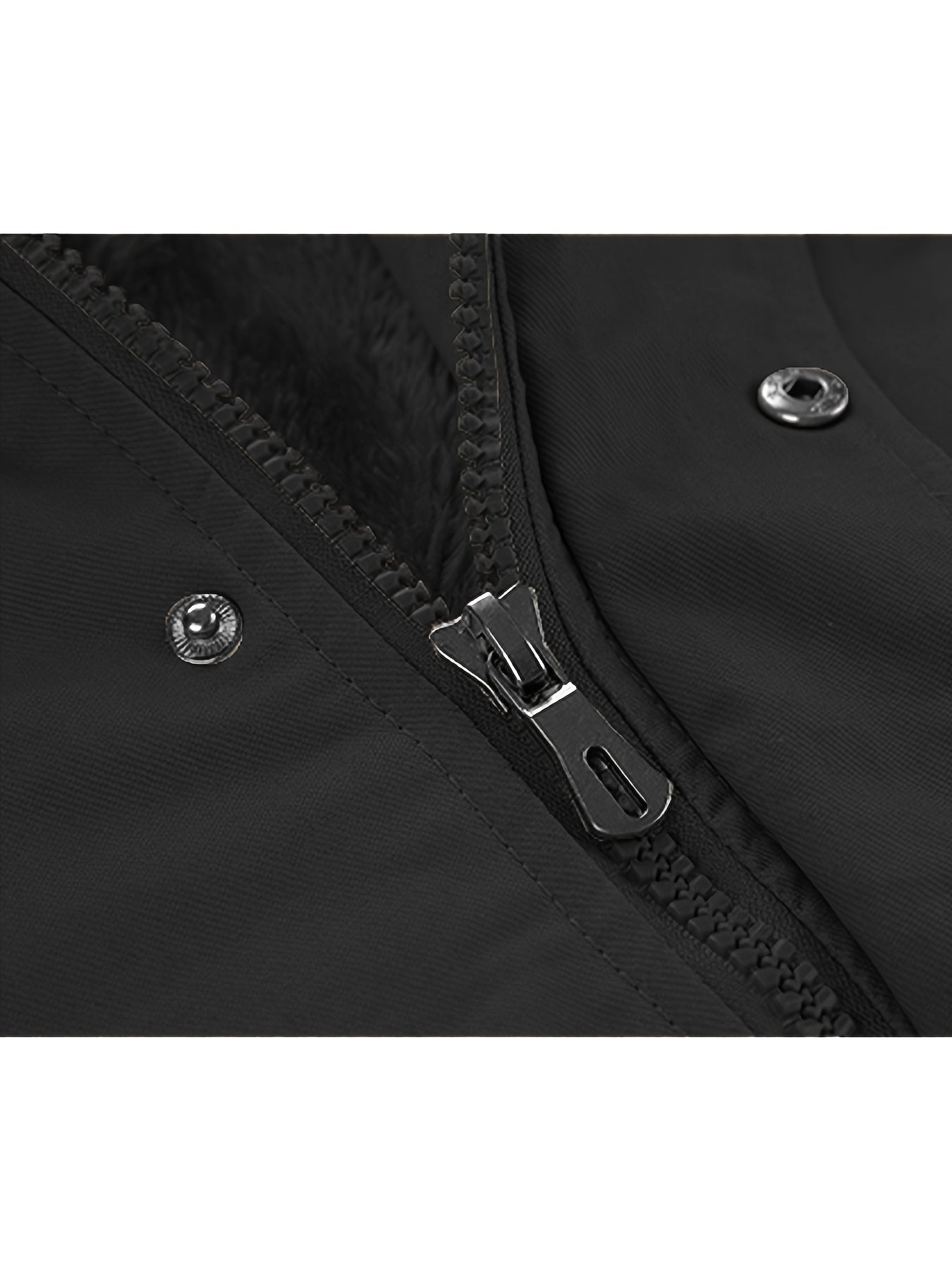 Men'S Jackets Fleece Lined Work Coats Warm Cargo Jackets with Hood
