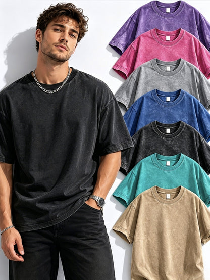 Men's Apricot Oversized Short-Sleeve T-Shirt - product view 2