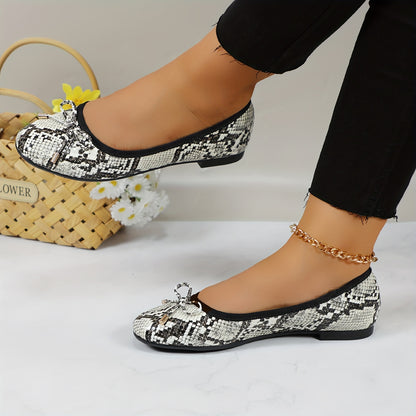 GLAZE Women's Ballet Flats with Built-in, Extremely Soft And Comfortable, Suitable for Office, Wedding, Party, Shopping-Golden, Silvery, Black, Nude, Pink, Camel, Snake, Women Shoes