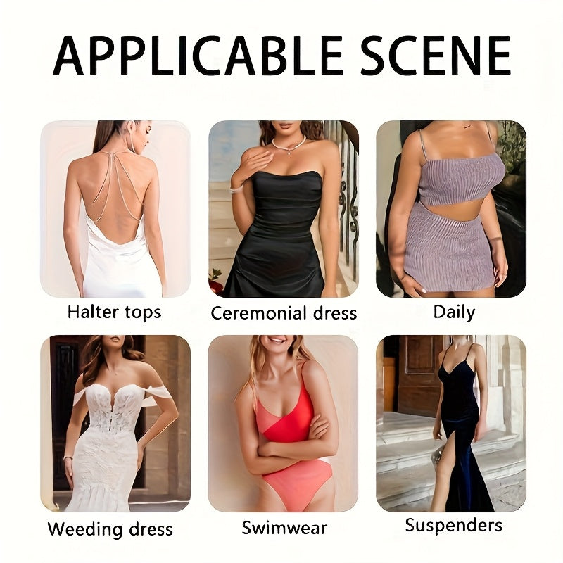 8pcs (4 Pairs) Adhesive Push Up Bra Patches Suitable for Swimsuit & Casual Attire - Removable Reusable Nipple Covers with Sponge Inserts, Lightweight Comfortable Seamless Suitable for Women's Underwear, Bikini Bra Contours, Lingerie Accessories