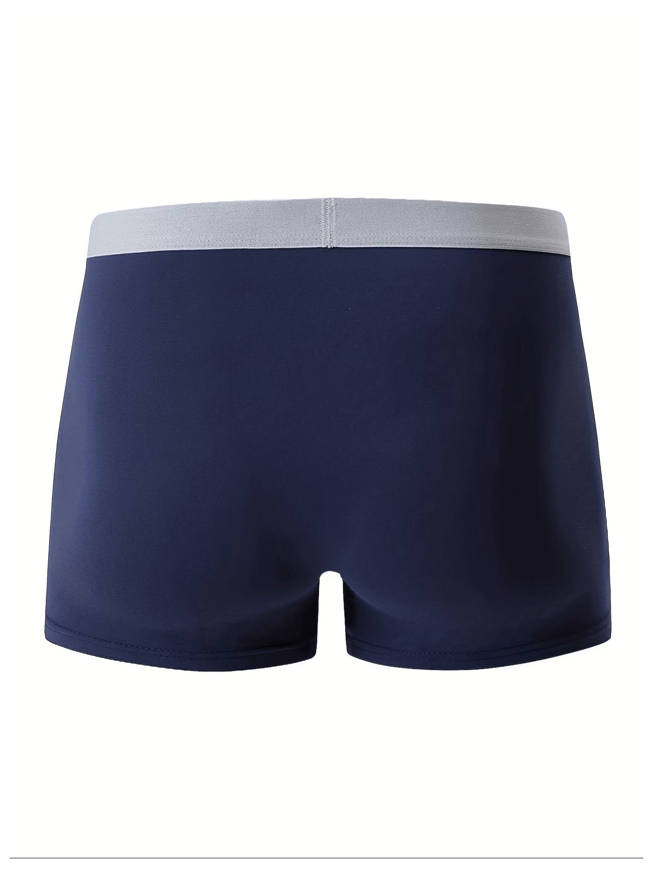 5 pieces Set Of Men's Breathable Boxer Underwear - Comfortable And Stretchy, Solid Color, Casual Sports Underwear Random color