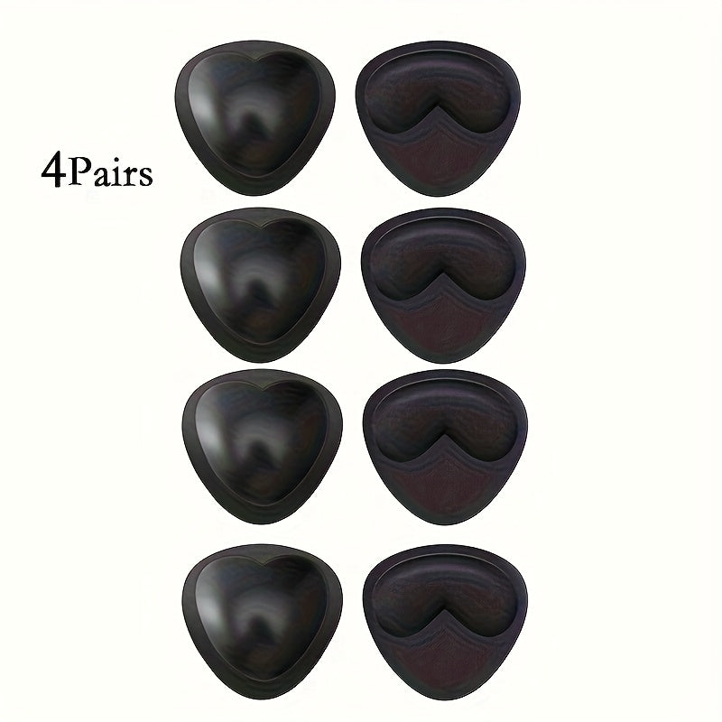 8pcs (4 Pairs) Adhesive Push Up Bra Patches Suitable for Swimsuit & Casual Attire - Removable Reusable Nipple Covers with Sponge Inserts, Lightweight Comfortable Seamless Suitable for Women's Underwear, Bikini Bra Contours, Lingerie Accessories