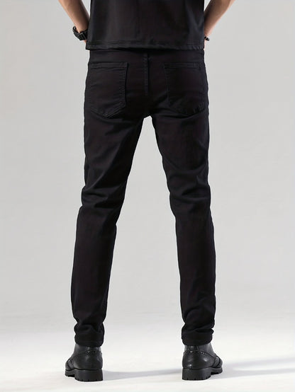 Men's Straight Leg Jeans - Black Denim Clean Finish Everyday 184677