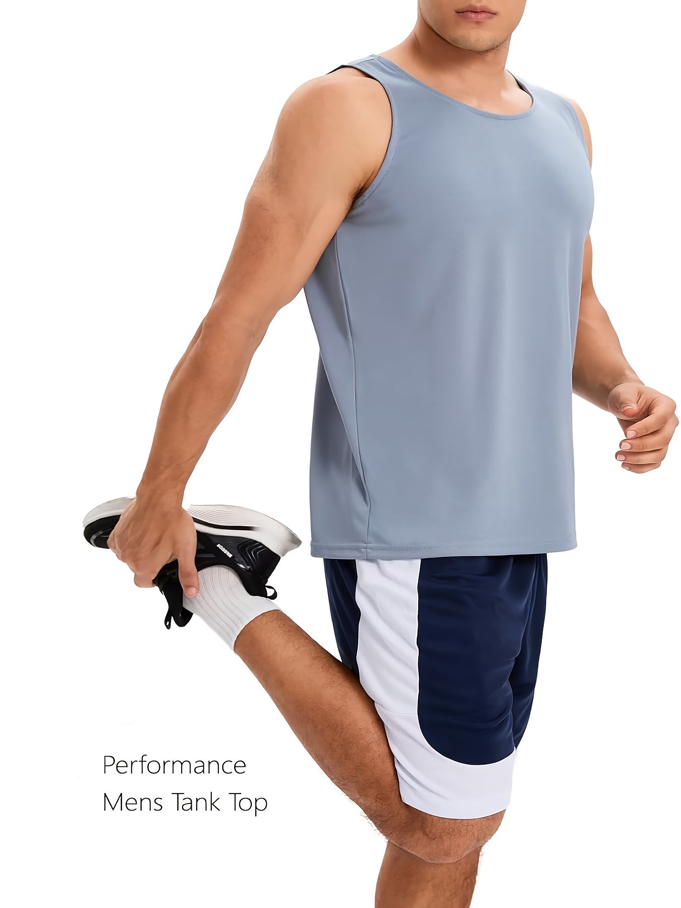 6pcs Men'S Quick Dry Workout Tank Tops Breathable Gym Sleeveless Muscle Shirts For Active Men