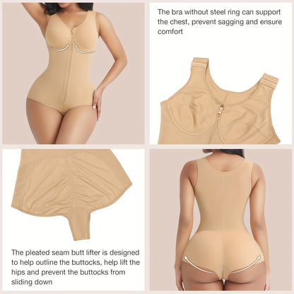 Shapewear Bodysuit For Women Tummy Control Plus Size Full Body Shaper