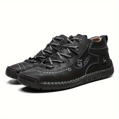 Handcrafted Men'S Vintage Sneakers: Secure Fit, Slip-Resistant, All-Season Comfort