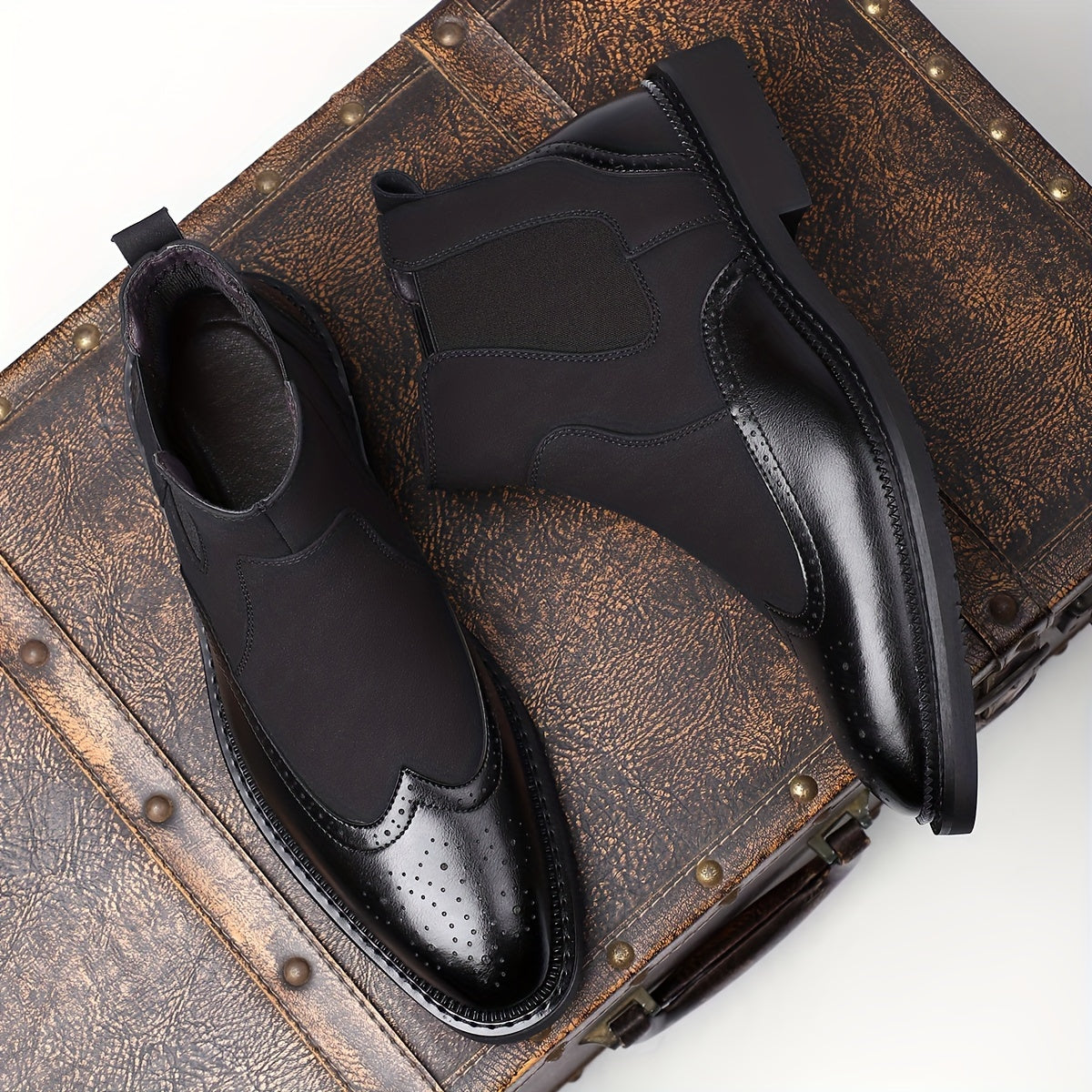 Men'S Classic Plain Toe Derby Shoes, Elegant Choice for Business Event And Wedding
