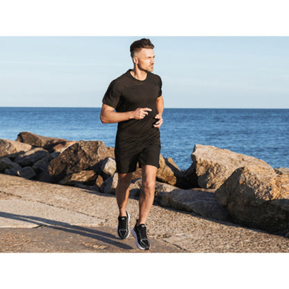Men's Running Shoes - Cushioned Support & Wide Toe Comfort