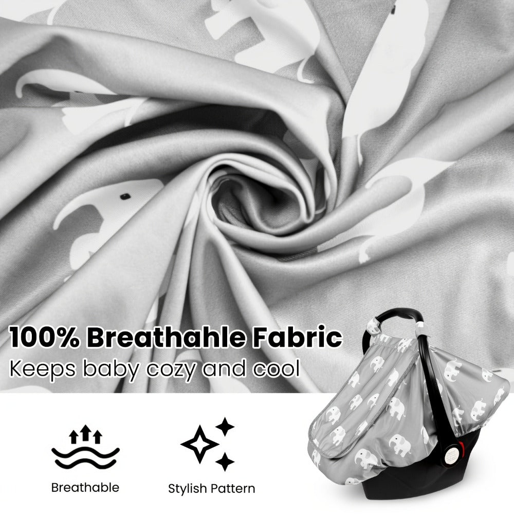 Baby Car Seat Cover - Breathable Beavtaens Covers Stretchy