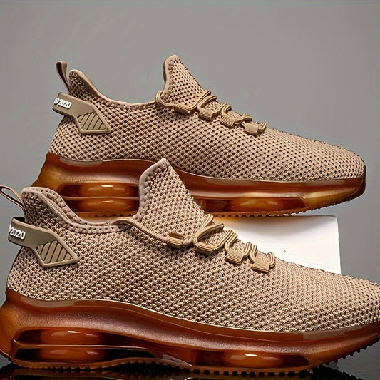 Sneakers, 2025 New Breathable Knitted Women's Sports Running Shoes Suitable for Commuting, Equipped with Air Cushioning to Provide Comfortable and Shock-absorbing Wearing Effect