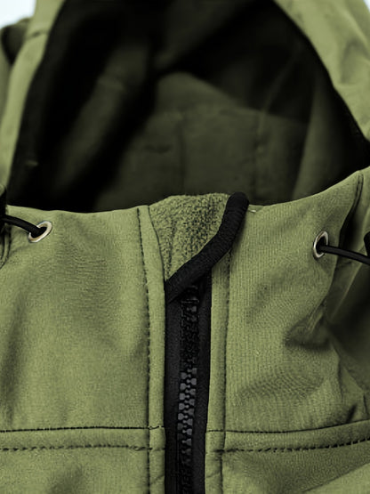 Men's Versatile Fleece Zip-Up Coat