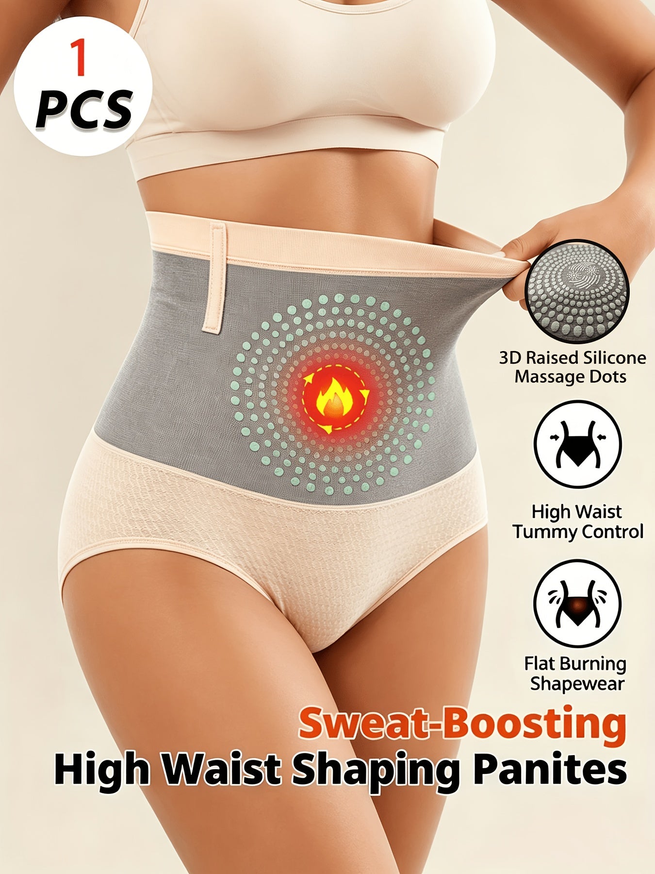 Women'S High Waist Body Shaping Panties - Push Up Buttocks, Tummy Control, Breathable Underwear With Floral & Geometric Design, Posture Correction Wear, Posture Correction Underwear | Floral Pattern Underwear Construction
