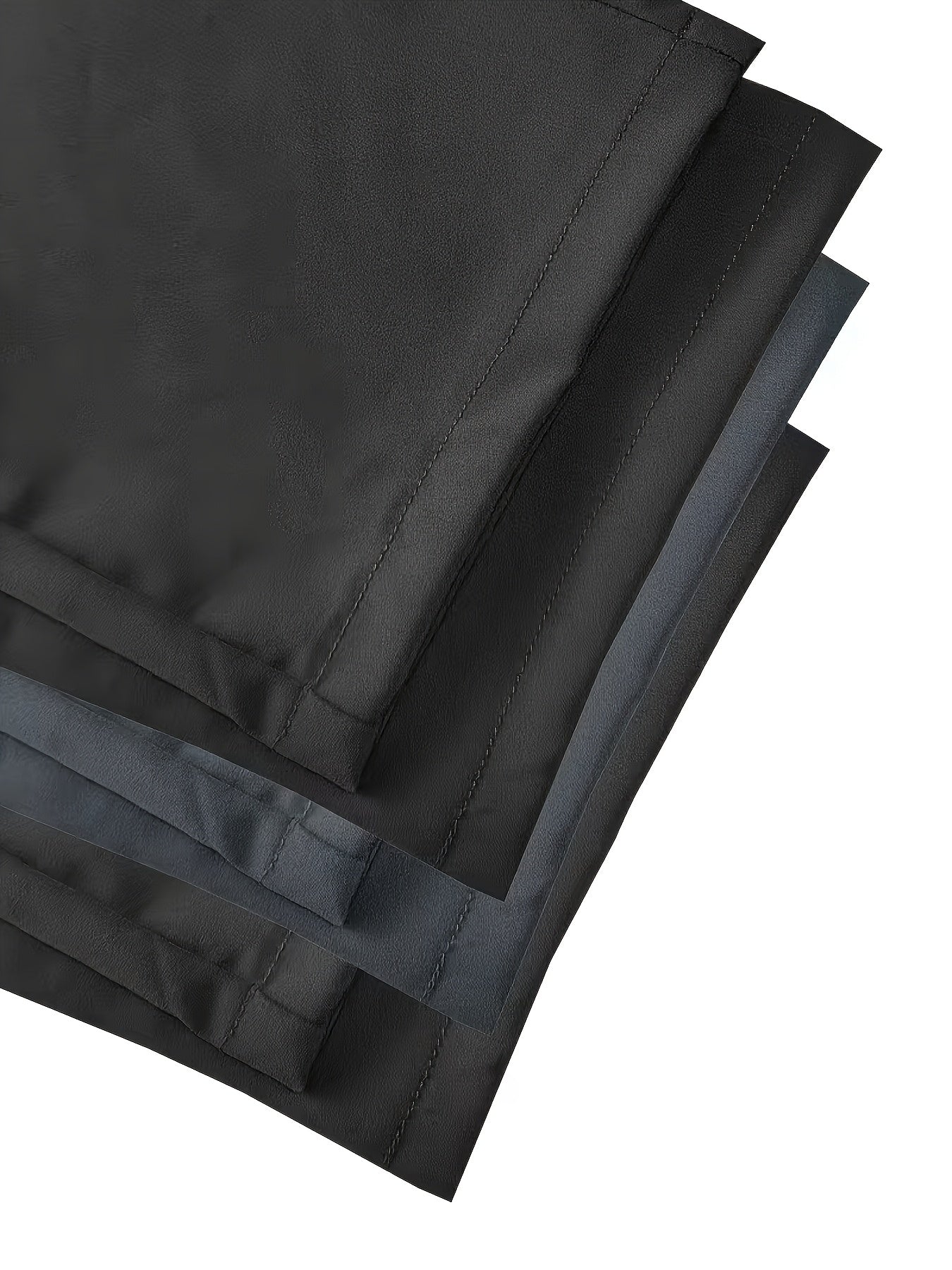 3pcs Men'S Slim Work Pants, With Drawstring Elastic Waist, Zipper Pocket And Large Patch Pocket. Comfortable And Breathable, Suitable For Outdoor And Daily Casual Wear.