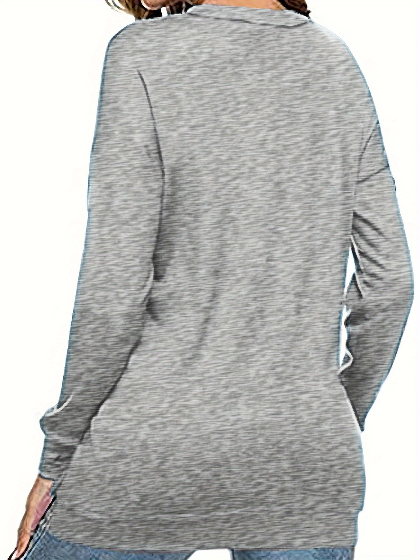 Women'S Autumn Winter Sweater, Long Sleeve Pullover Sweatshirt, Comfortable Casual Warm Style, Loose Fit Round Neck, Fashionable Street Style, 2026 Christmas Gift, Item, Essential Wardrobe Basic