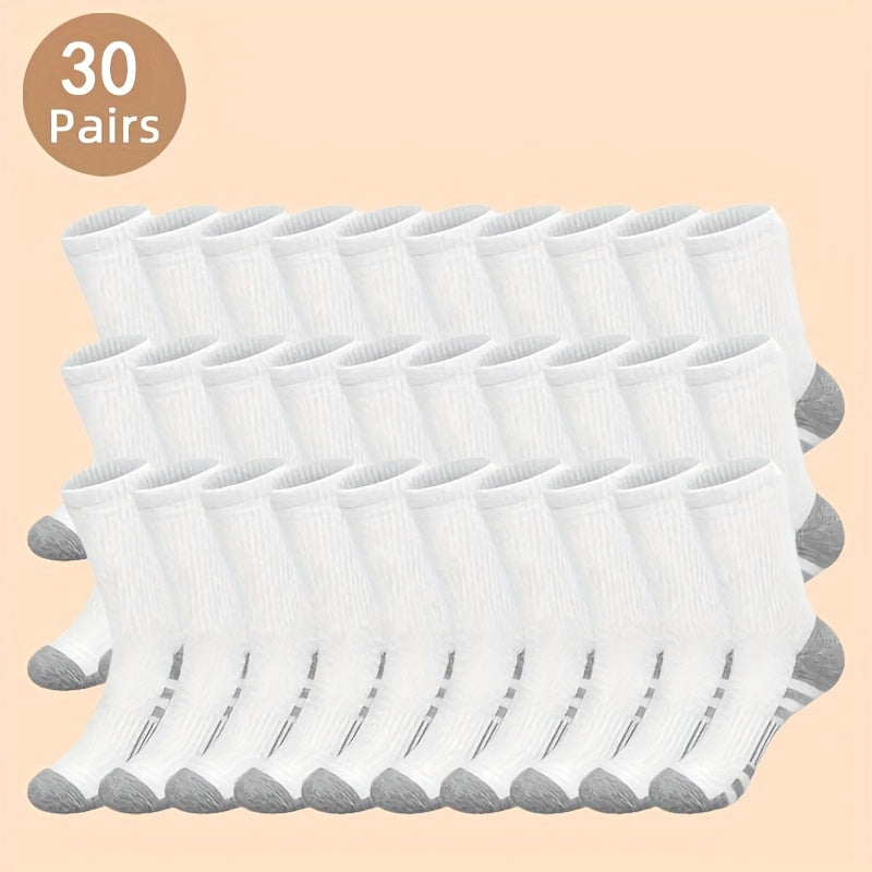 30 Pairs Of Long Socks for Men And Women, Autumn And Winter Long Socks, Autumn Sports Socks, Men And Women Long Socks