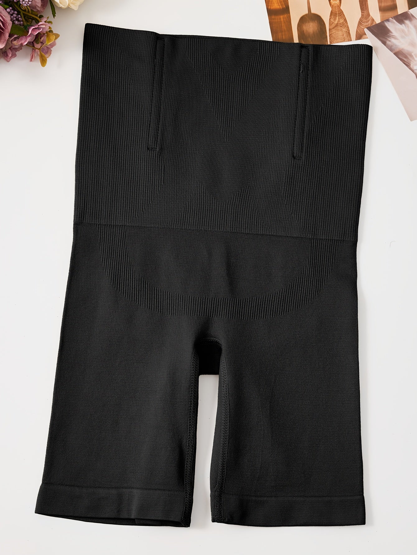 1pc Shaping High-waist Briefs That Smooth and Contour Your Silhouette, Offering Firm Support and Comfort for a Sleek, Elegant Look Throughout the Day