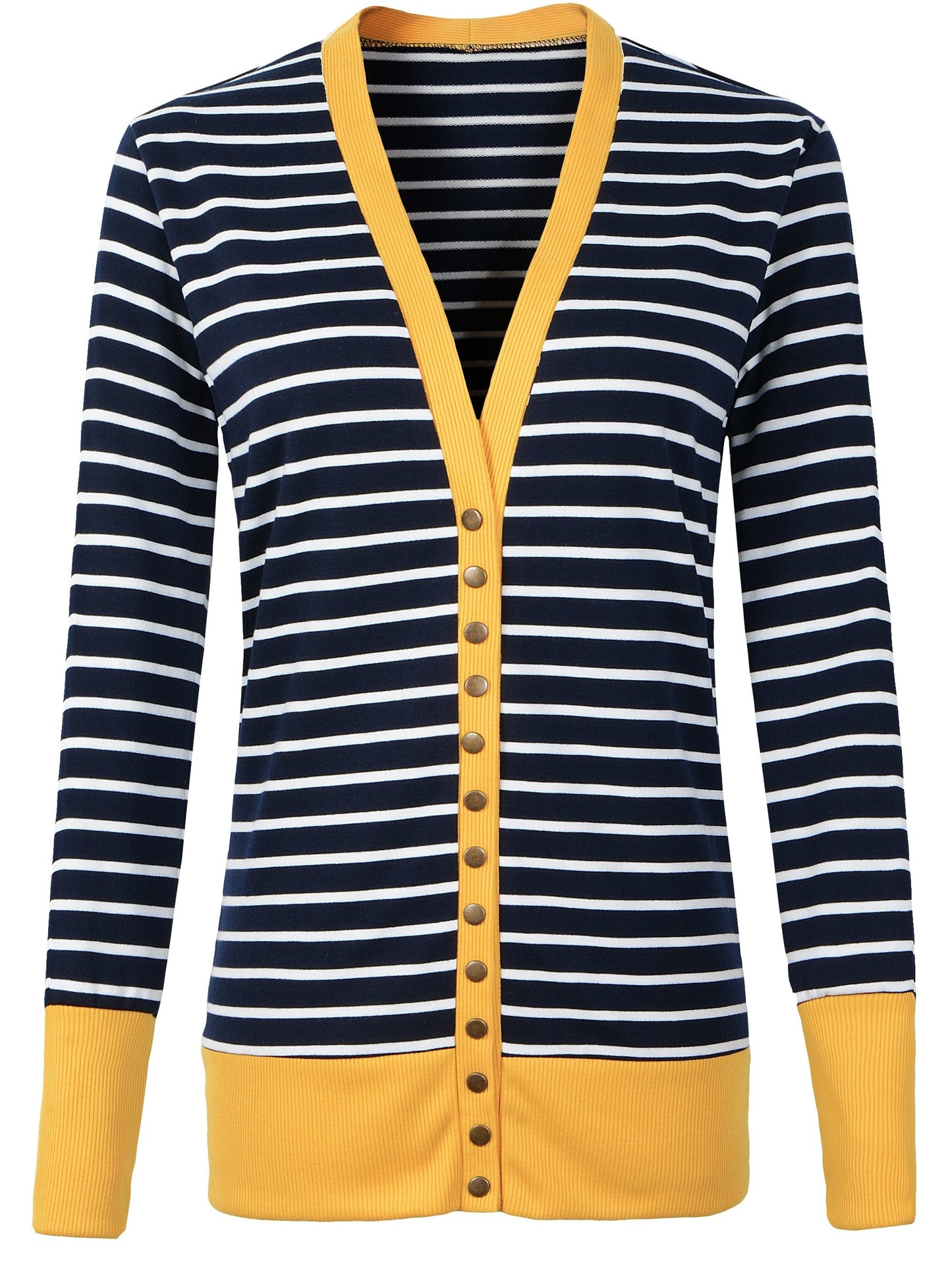 Women'S Button Cardigan Long Sleeve Tops Shirts Outwear Solid Ribbed Open Front Cardigan Sweaters