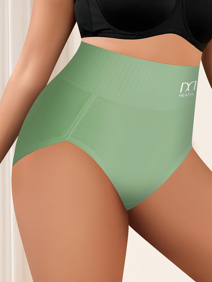 5pcs Of High-Waist Ladies' Briefs- Breathable, Soft, Elastic Comfort With High-Rise Thigh Design- For Female College Students Back To School- Perfect Blend Of Fashion And Function For Women