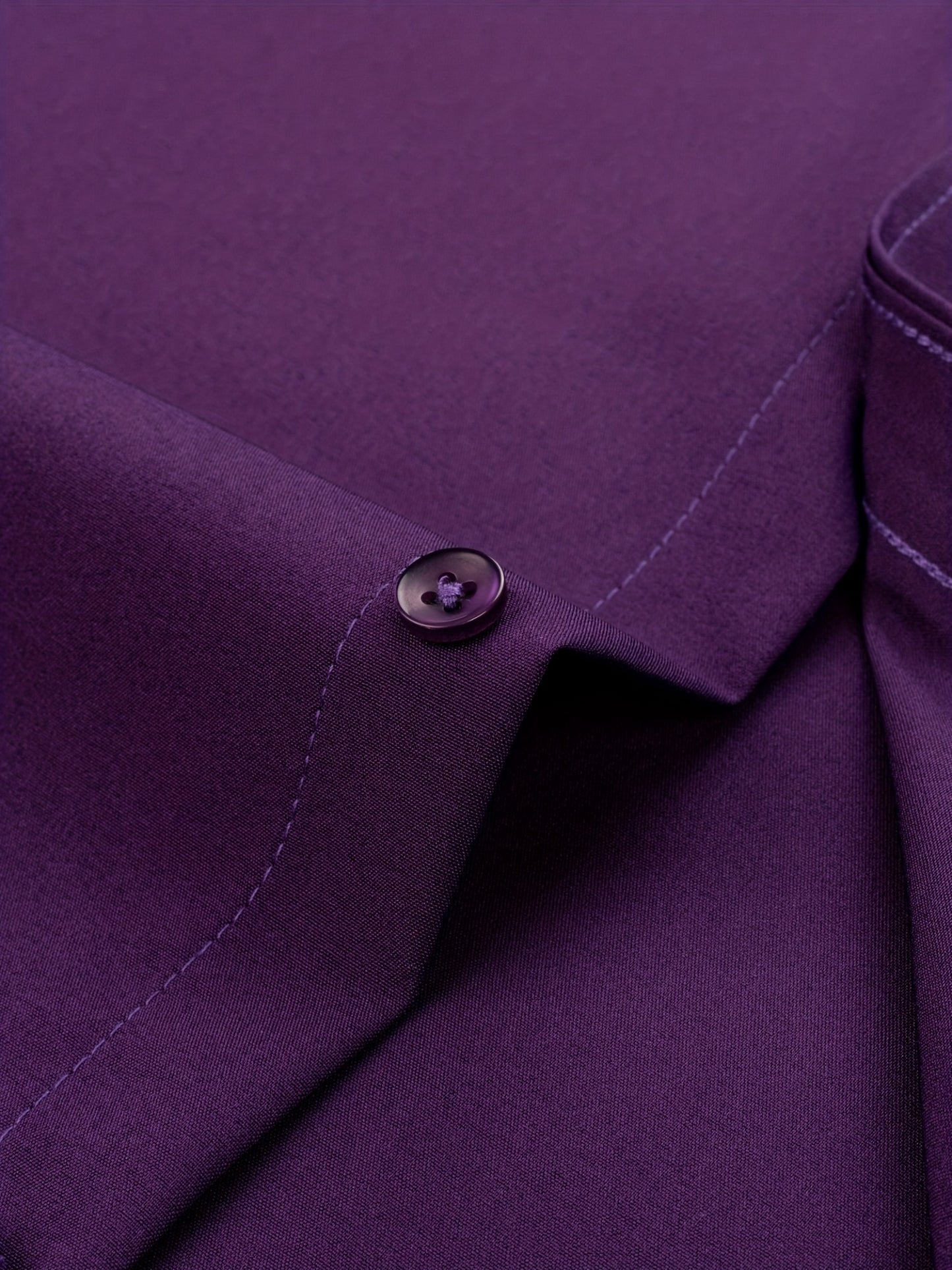 Men'S Long-Sleeve Button-Up Shirt Suitable for Semi-Formal Occasions in Spring And Summer Business Settings