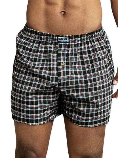 MENS 3 PACK OR 2 PACK OF ASSORTED PLAID PRINT COMFY BOXERS