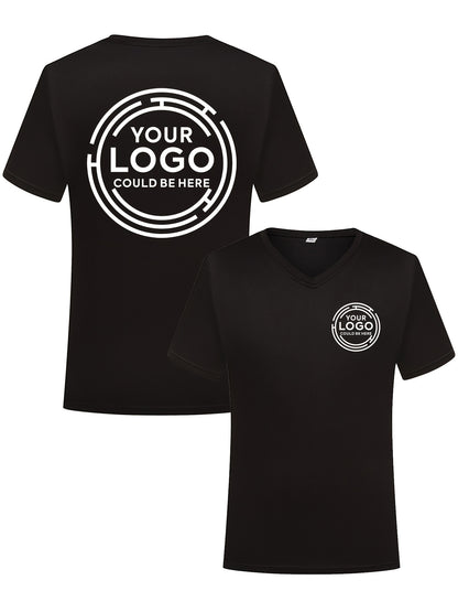 Customized men's and women's T-shirts for the 2026 Spring/Summer Festival - personalized with your own words, images, or logos, casual round neck, short sleeves, perfect for summer outings, team building activities, and branding. Customized T-shirts