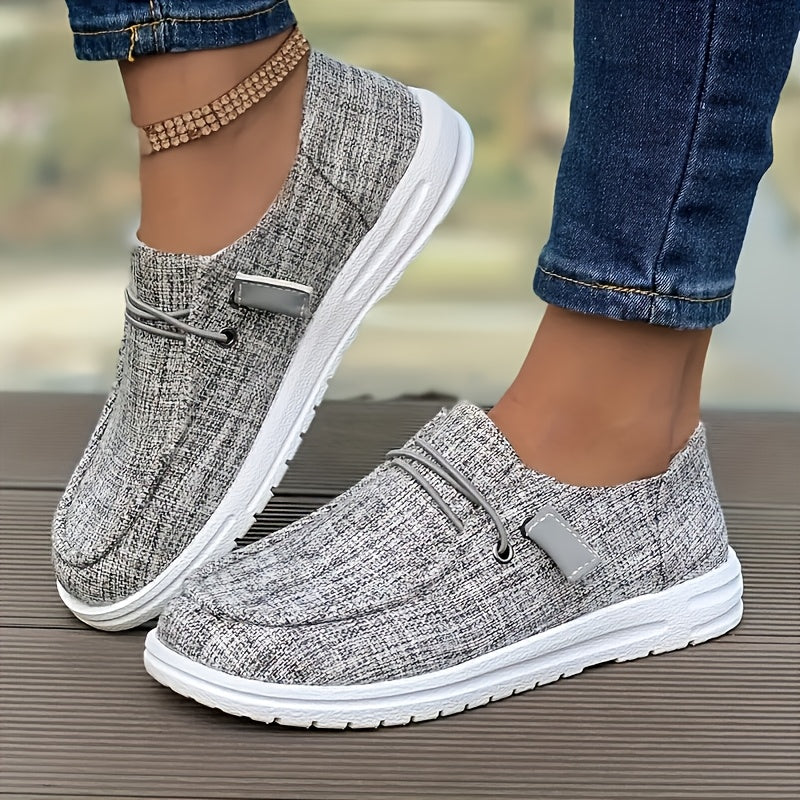 [Lightweight Casual Sneakers] Women's Casual Sneakers, Fashionable Walking Shoes, Lightweight New Women's Shoes Lightweight Non-slip Casual Sneakers - Breathable Fabric Upper, Round Toe Design, White Lace Closure And Cushioned TPU Sole For All-day Comfort