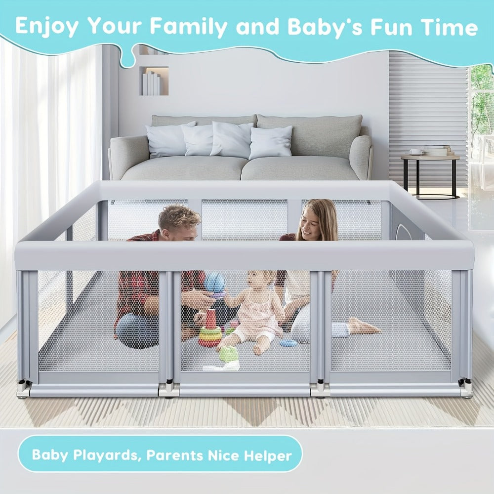 Baby Playpen - Breathable Soft Large Playard