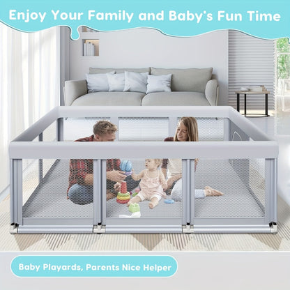 Baby Playpen - Breathable Soft Large Playard