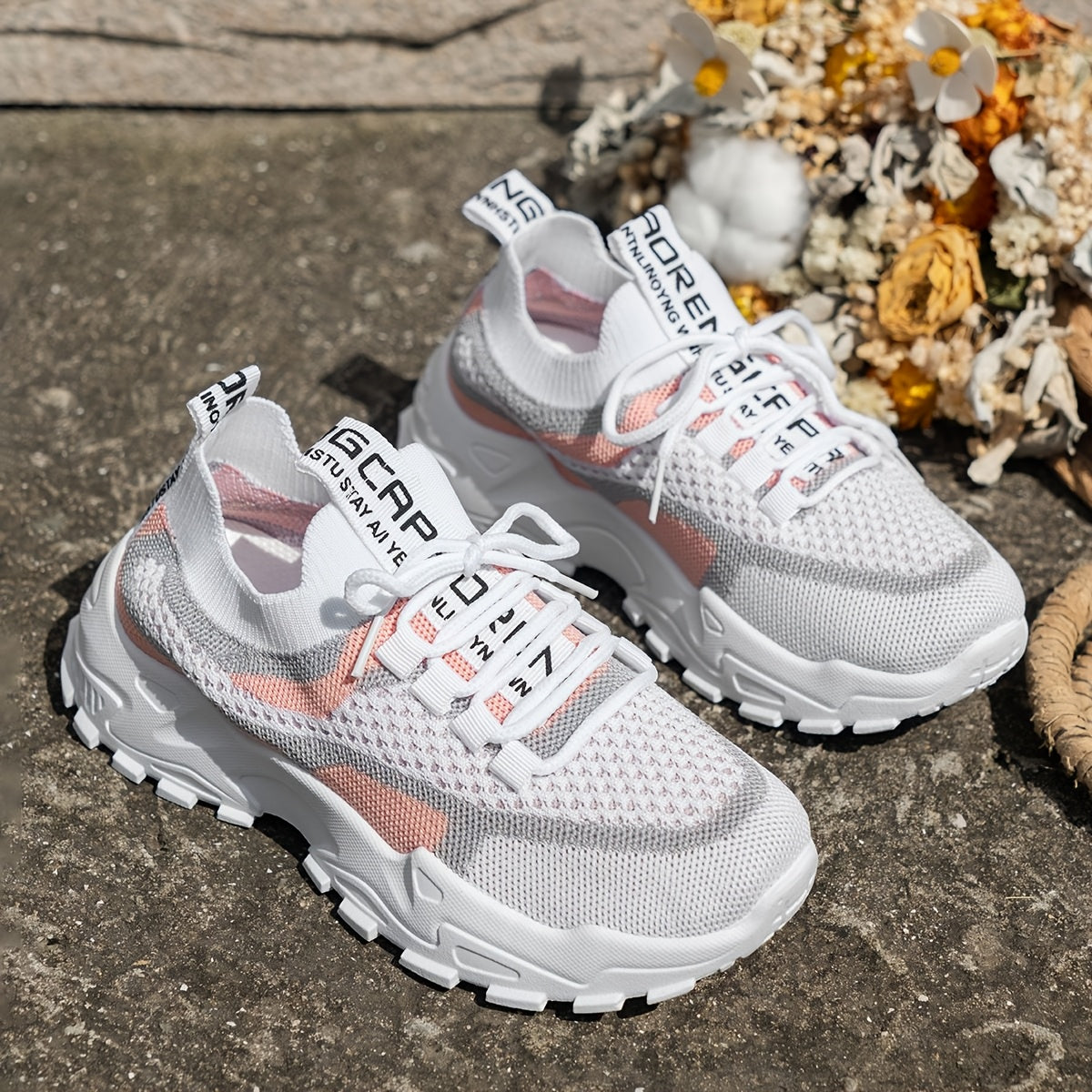 Sneakers, 2026 New Women's Shoes, Women's Casual Low-top Sports Shoes, Thick-soled Breathable Tennis Shoes, Sports Shoes Suitable for Gym And Casual Wear (PVC Soles), Women's Shoes, Women's Road Running Shoes, Outdoor Shoes